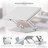 BoYata Laptopständer, Multi-Angle Laptop Ständer mit Heat-Vent, Verstellbarer Notebook Ständer Kompatibel für Laptops (11-17 Zoll) einschließlich MacBook Pro/Air, Lenovo, Samsung, HP (Silber) - 5