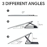 MOFT – Faltbar und Höhenverstellbar Laptop Ständer für MacBook und Laptops von 11,6 bis 17 Zoll, Space Grau - 2