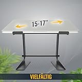 RICOO Laptop-Ständer LS01-B Aufsatz Tisch-Ständer | für ca. 15″-17″ Zoll (38-43cm) | Notebook-Ständer Bildschirm-Erhöhung Mischpult-Ständer Standfuss Stand Rack Regal Lift Podest | Schwarz - 4