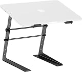 Pronomic LS-100 Laptopständer DJ Notebookstativ Laptop Stand (Höhenverstellbar, ideal für DJs & Musiker, Material: Stahl) Schwarz - 3