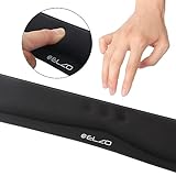 ELZO Handgelenkauflage für Tastatur Ergonomische Tastatur-Pad mit Memory-Schaum, rutschfeste und Anti-Sehnenscheidenprobleme für PC Computer und Laptop – Schwarz - 4