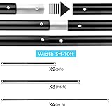 BDDFOTO Hintergrund Ständer 2 x 3M Hintergrundgestell Verstellbarer Stativ-Hintergrund Stützsystem Satz für Porträt Produkt Videoaufnahmen - 5