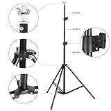 BDDFOTO Hintergrund Ständer 2 x 3M Hintergrundgestell Verstellbarer Stativ-Hintergrund Stützsystem Satz für Porträt Produkt Videoaufnahmen - 6