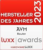 AVM FRITZ! Box 7590 WLAN AC+N Router (DSL/VDSL,1.733 MBit/s (5GHz) & 800 MBit/s (2,4 GHz), bis zu 300 MBit/s mit VDSL-Supervectoring 35b, WLAN Mesh, DECT-Basis, Media Server, geeignet für Deutschland) - 7