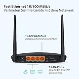 TP-Link TL-MR6400 WLAN Cat4 + N300 Mbps 4G LTE Router (150 Mbit/s im Download, 300 Mbit/s 2,4GHz), frei konfigurierbarer LAN/WAN-Port), schwarz - 2