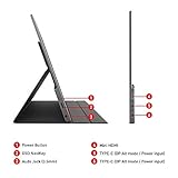 MSI Optix MAG161V-002 portabler IPS Monitor 40 cm (15,6 Zoll) 60Hz, FHD (1920x1080), schwarz (Tragbares Design, Ultra-Slim-Format, IPS-Panel, USB Type-C, Mini-HDMI) - 6