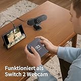 eMeet Full HD Webcam – C960 1080P Webcam mit Dual Mikrofon, 90 ° Weitwinkel Streaming Kamera mit automatischer Lichtkorrektur, Plug & Play, für Linux, Win10, Mac OS X, YouTube, Skype, zum Konferenz - 8