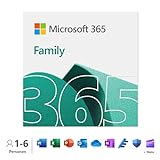 Microsoft 365 Family | 6 Nutzer | Mehrere PCs/Macs, Tablets und mobile Geräte | 1 Jahresabonnement | Download Code