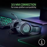 Razer Kraken X – Ultra leicht, Kopfband-Polsterung, 7.1 Surround Sound, schwarz - 7