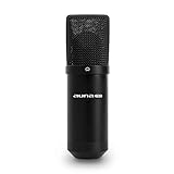 auna MIC-900B, USB Kondensator-Mikrofon, Gaming-Mikrofon, Standmikrofon für Gesangs- und Sprachaufnahmen, PC & Studio, 16 mm Kapsel, 320Hz – 18KHz, schwarz - 3