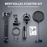 TONOR Q9 USB Mikrofon Kondensator Microphone Kit Nierencharakteristik - 6