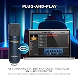 Marantz Professional MPM-1000U – Großmembran USB Kondensator Mikrofon mit Nierencharakteristik für Podcasting und Studio Recording, Twitch, Gaming inkl. USB-Kabel und Mic Clip - 2