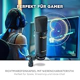 Marantz Professional MPM-1000U – Großmembran USB Kondensator Mikrofon mit Nierencharakteristik für Podcasting und Studio Recording, Twitch, Gaming inkl. USB-Kabel und Mic Clip - 4