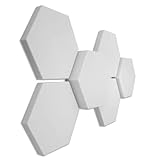 6 Basotect ® G+ Schallabsorber 3D-Set Hexagon Akustik Elemente - platino24 ® - Qualitäts-Schallabsorber