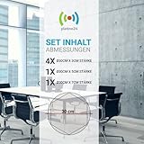 6 Basotect ® G+ Schallabsorber 3D-Set Hexagon Akustik Elemente – platino24 ® – Qualitäts-Schallabsorber - 6