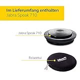 Jabra Speak 710 UC Premium-Freisprechlösung mit USB/Bluetooth, spontane Telefonkonferenzen und Musik hören, für Unified Communications optimiert, schwarz/silber, inkl. Link 370 - 7