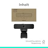 Logitech C925e Business-Webcam, HD 1080p, 78° Blickfeld, Autofokus, RightLight 2 Technologie, Abdeckblende, 2 Stereomikrofone, Für Skype Business, WebEx, Lync, Cisco, etc., PC/Mac – Schwarz - 11
