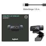 Logitech C920 HD Pro Webcam (USB, Autofokus, Mikrofon) schwarz - 11