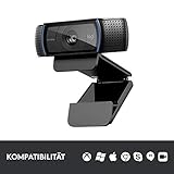 Logitech C920 HD Pro Webcam (USB, Autofokus, Mikrofon) schwarz - 6