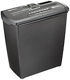 AmazonBasics Aktenvernichter, 7-8 Blatt, Streifenschnitt, CD-Schredder