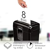 Fellowes Powershred 8Cd Partikelschnitt Aktenvernichter (P-4) (8 Blatt Papierschredder mit Sicherheitssperre und CD Vernichtung für Zuhause) - 3