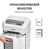Fellowes Powershred 12MS, 12 Blatt Mini-Cut (P-4) Aktenvernichter, mit patentierter Safesense Technologie, für kleine Büros und Home Office - 7